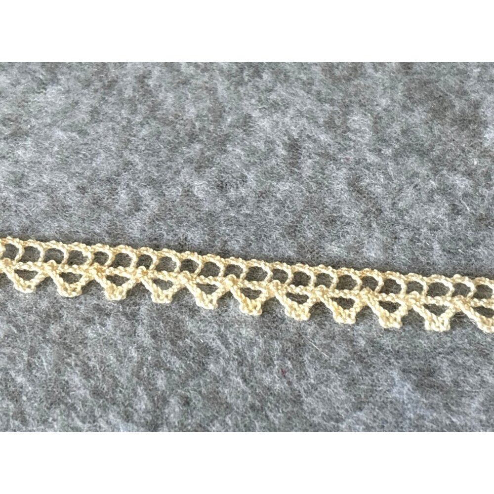 Vintage Ivory Crochet Insertion Entredeux Trim 1/2" wide x 3 yds + 7" Delicate P